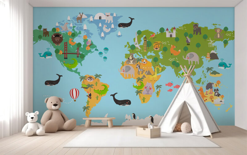Kindertapete Around the World