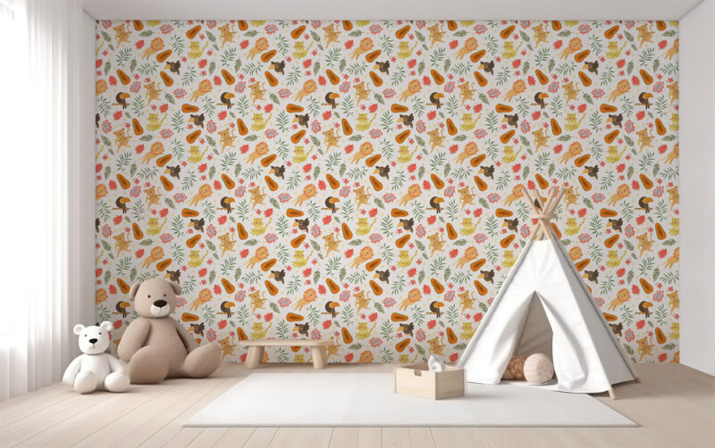 Kindertapete Dschungel Vibes