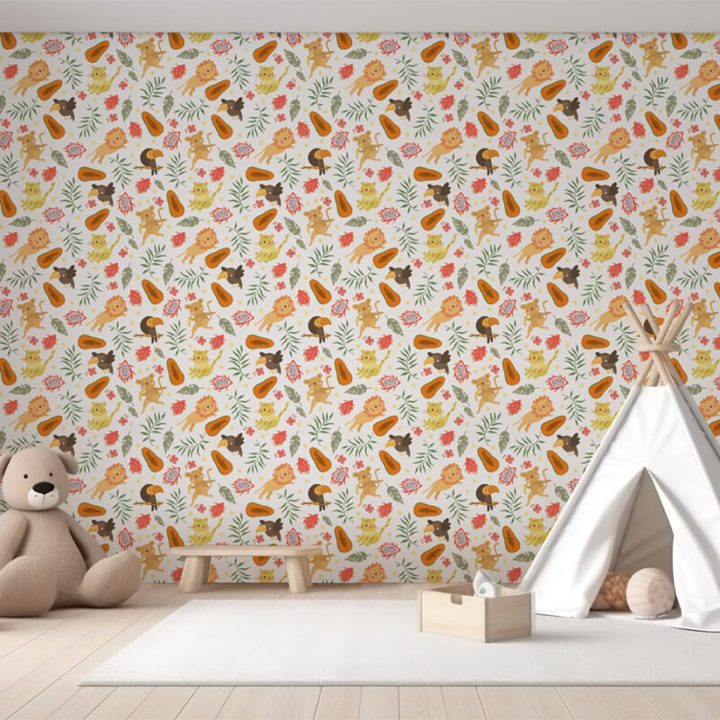 Kindertapete Dschungel Vibes