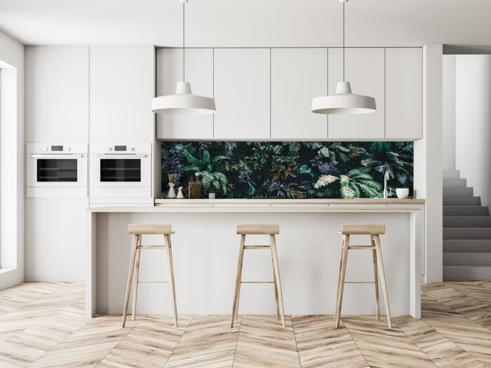 Küchenrückwand Blätterdschungel