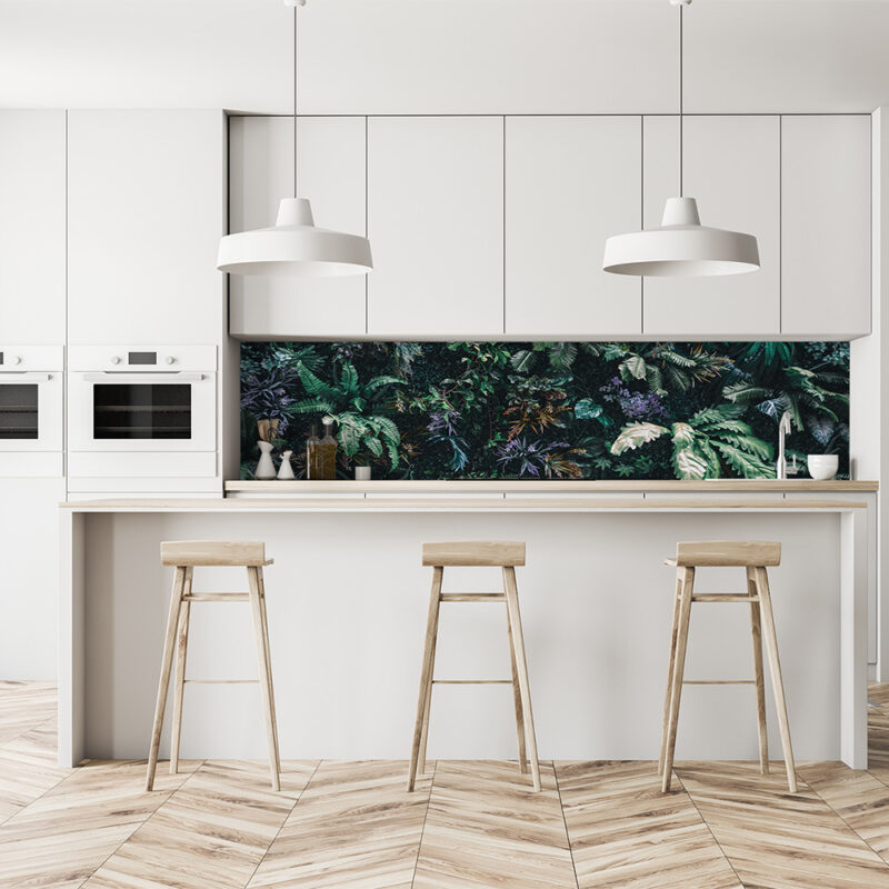 Küchenrückwand Blätterdschungel