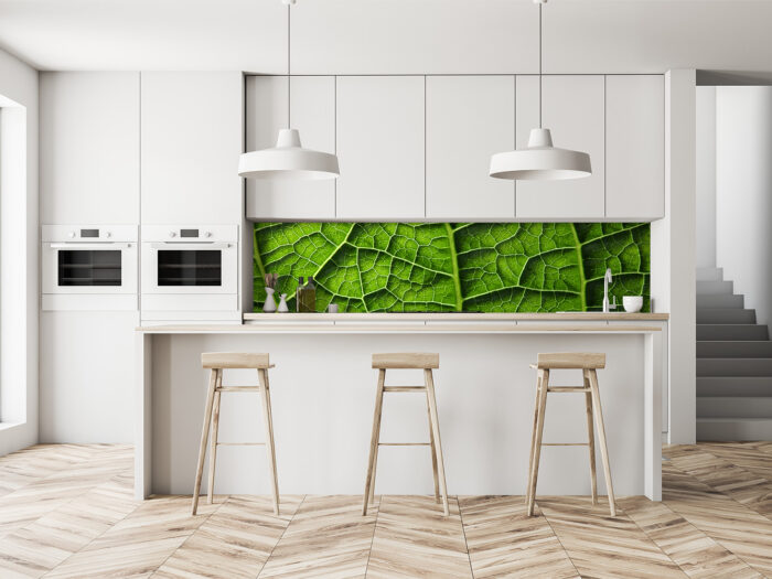Küchenrückwand Blattstruktur