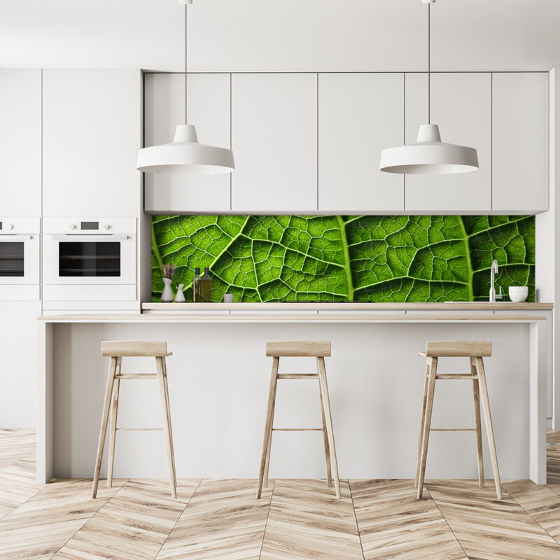 Küchenrückwand Blattstruktur
