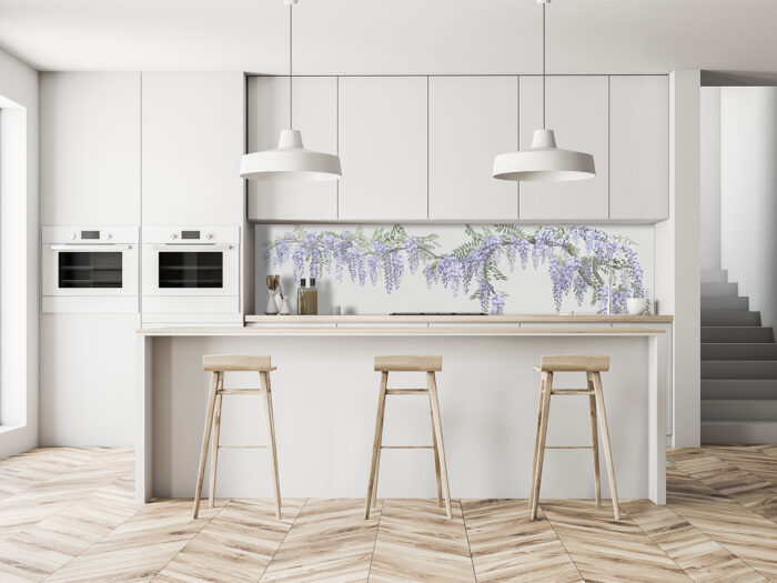 Küchenrückwand Wisteria