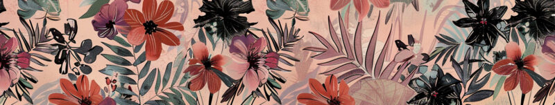 Auflegeglas für Kommoden Floral Fusion