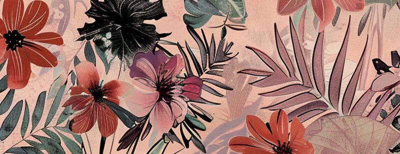 Auflegeglas für Kommoden Floral Fusion