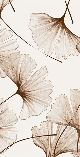 Motiv_Gingko-Studie_80x140 Duschtrennwand für Gingko Studie