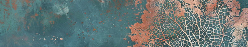 Auflegeglas für Kommoden Kupferblatt