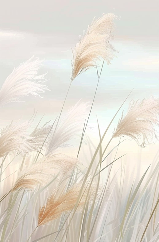 Duschtrennwand für Walk-in Duschen Leises Schilf