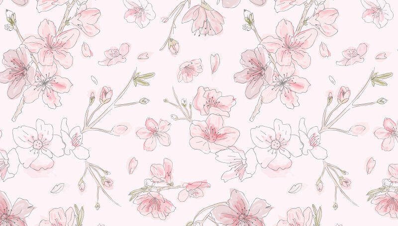 Küchenrückwand Spring Sketch