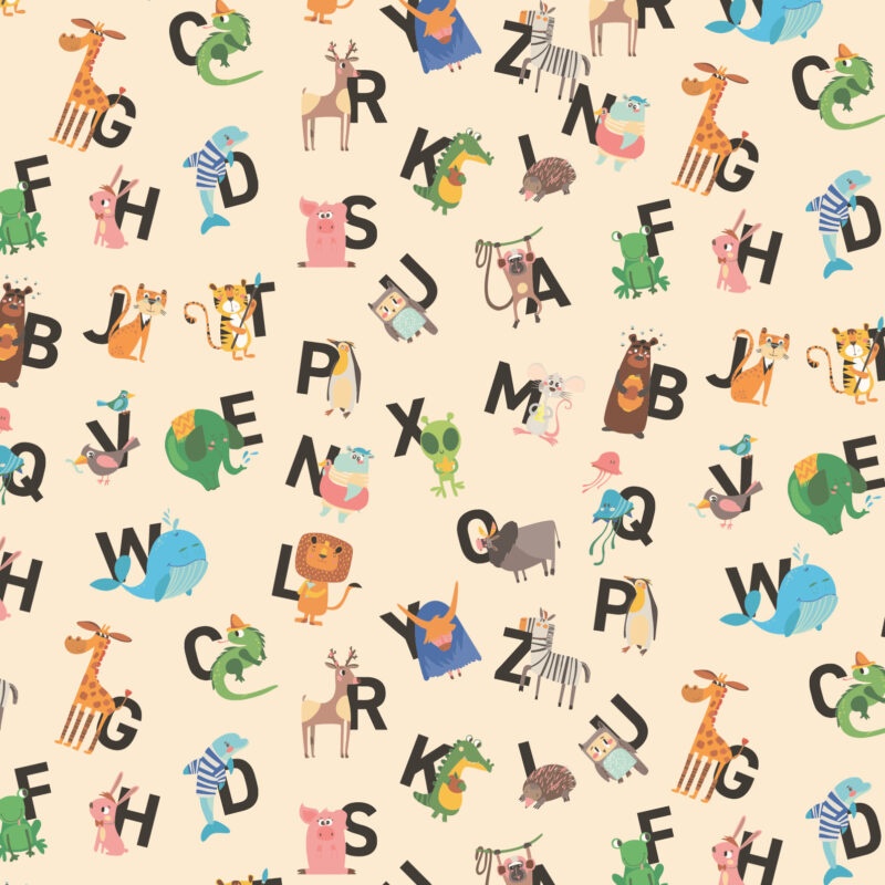 Tapete_500x270_Bahnen_ABC Kindertapete ABC