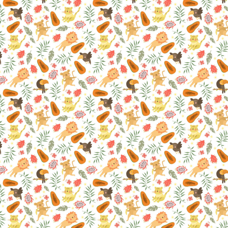 Kindertapete Dschungel Vibes