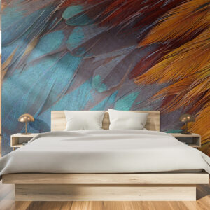 Tapete Papageienfedern