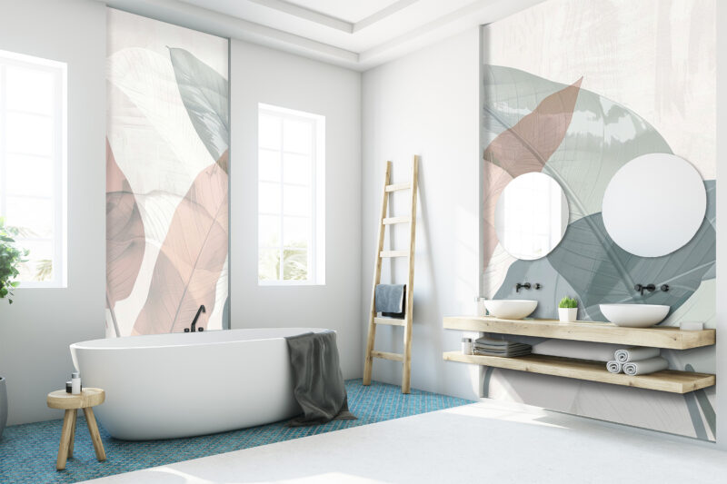Wandverkleidung Natur in Pastell