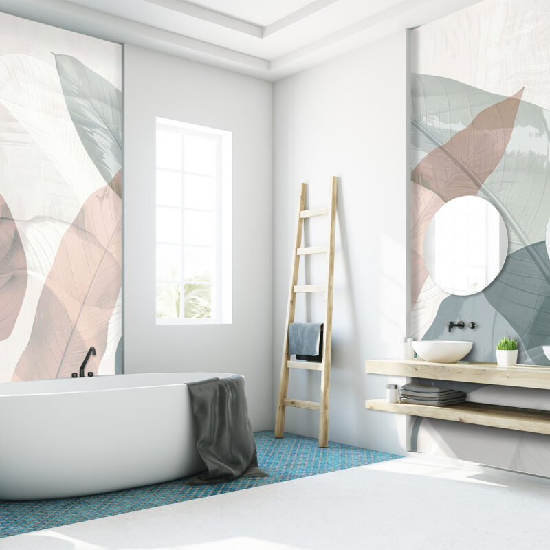 Wandverkleidung Natur in Pastell