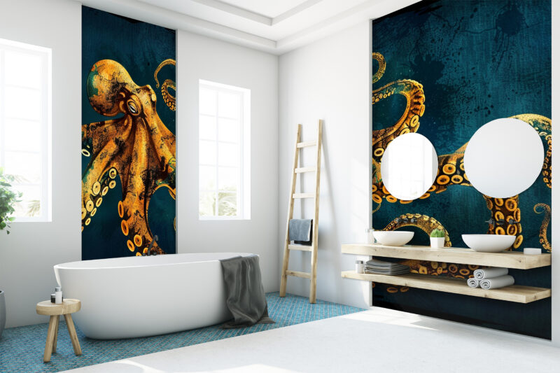 Wandverkleidung_Tiefseewesen Wandverkleidung Tiefseewesen