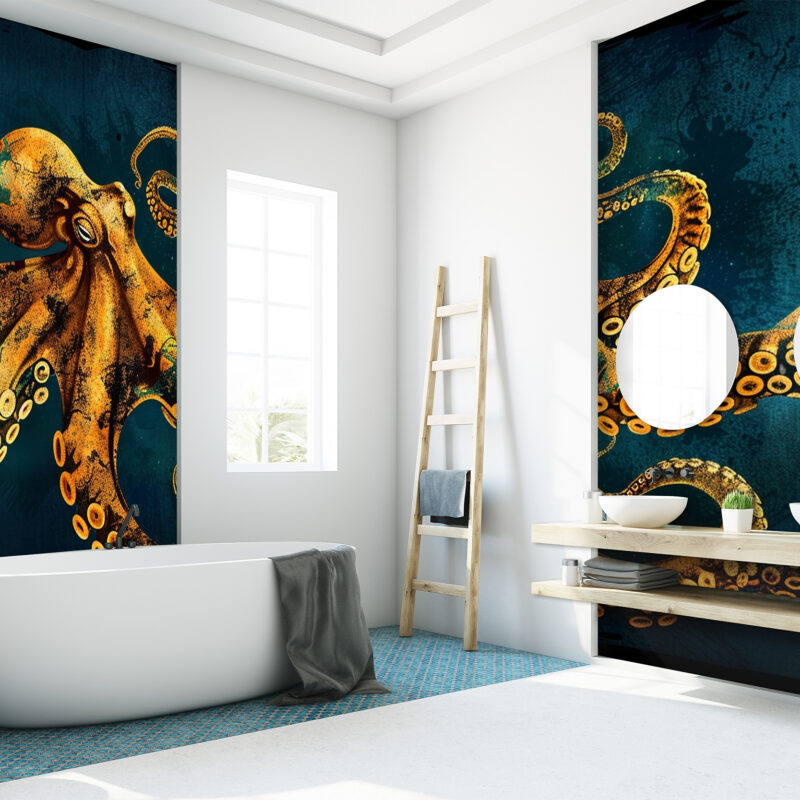 Wandverkleidung_Tiefseewesen Wandverkleidung Tiefseewesen