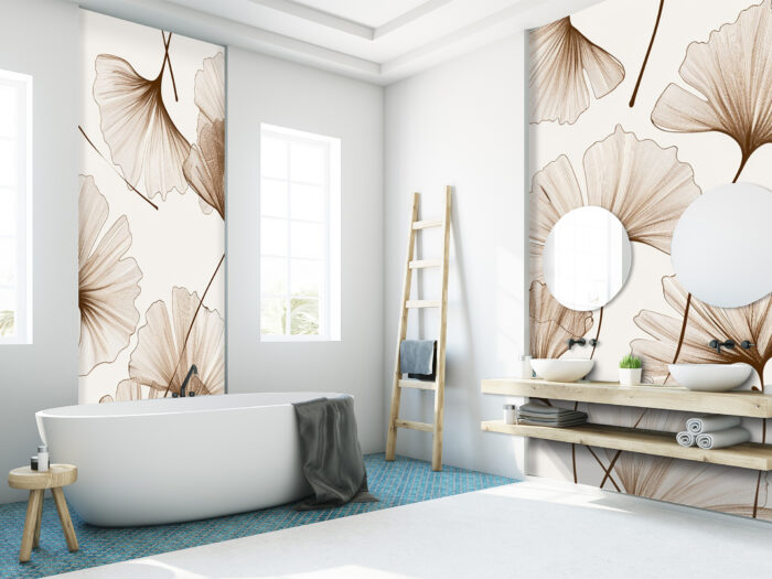 Wandverkleidung_gingko-Studie Wandverkleidung Ginkgo Studie