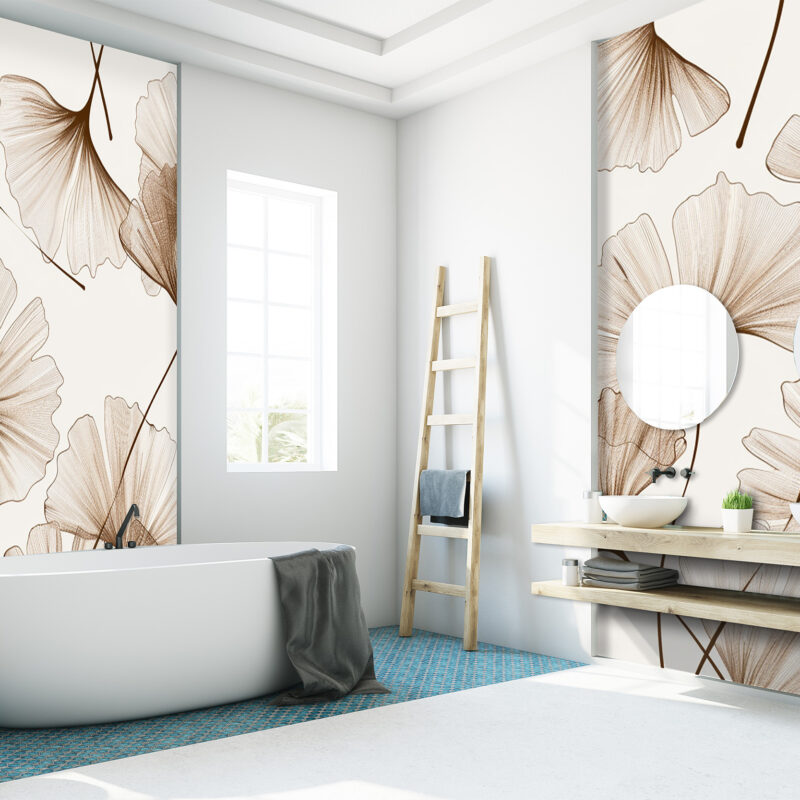 Wandverkleidung_gingko-Studie Wandverkleidung Ginkgo Studie