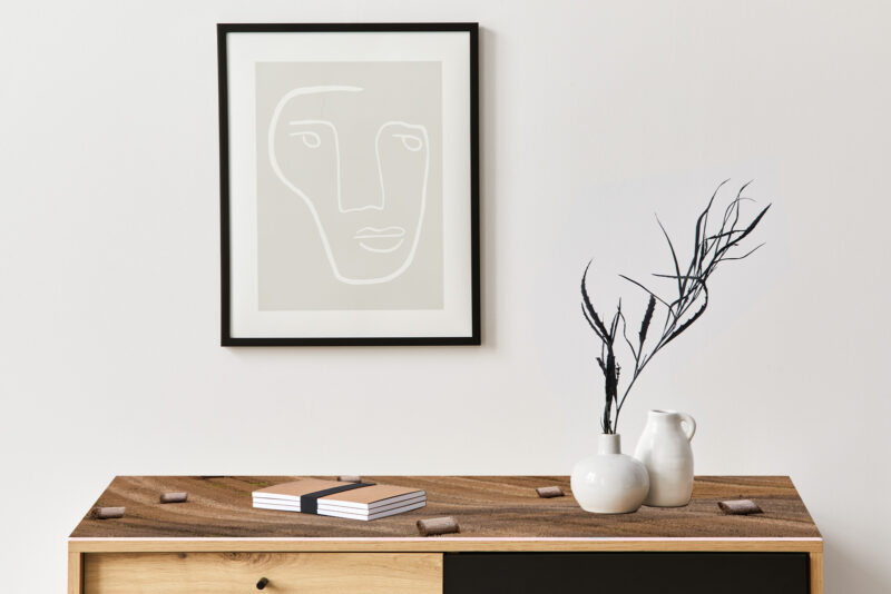 Auflegeglas für Kommoden Heuballen