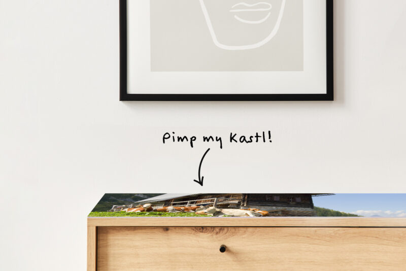 Auflegeglas für Kommoden Almhütte