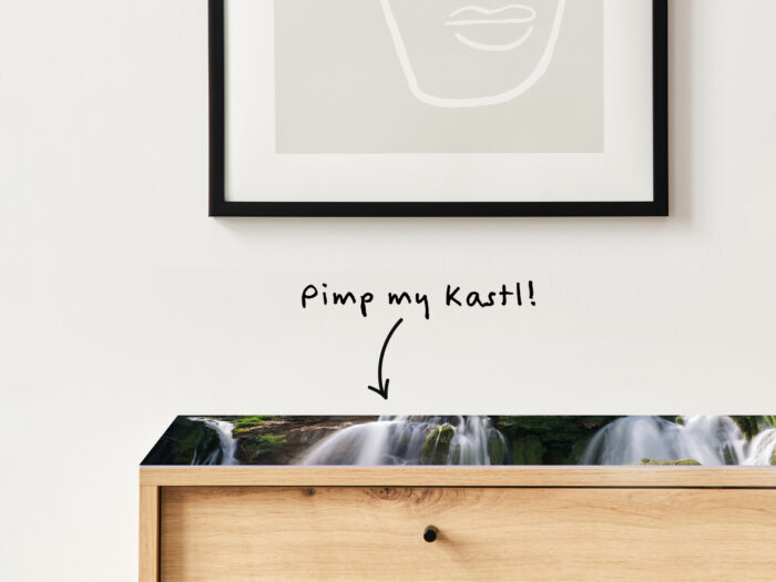 Auflegeglas für Kommoden Fließende Kraft