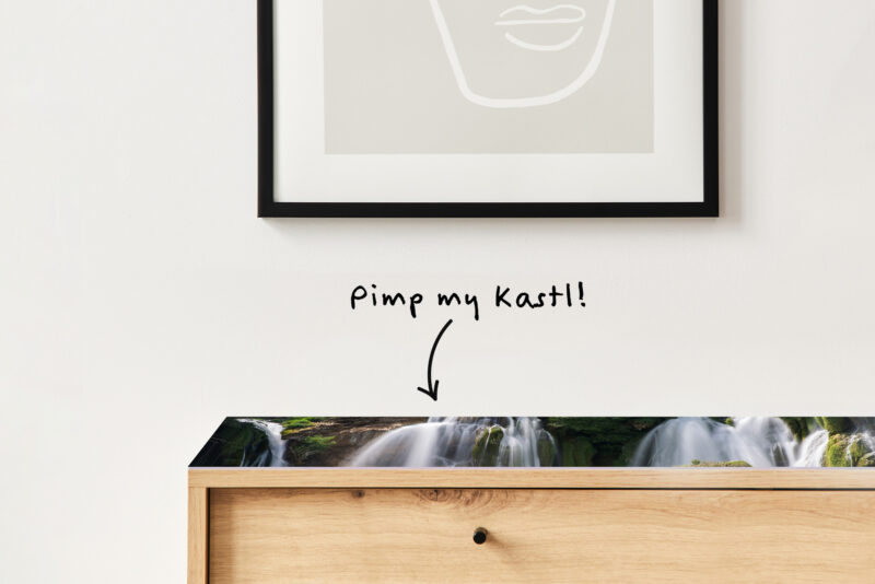 Auflegeglas für Kommoden Fließende Kraft