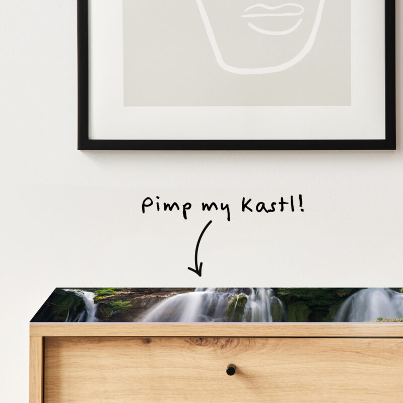 Auflegeglas für Kommoden Fließende Kraft