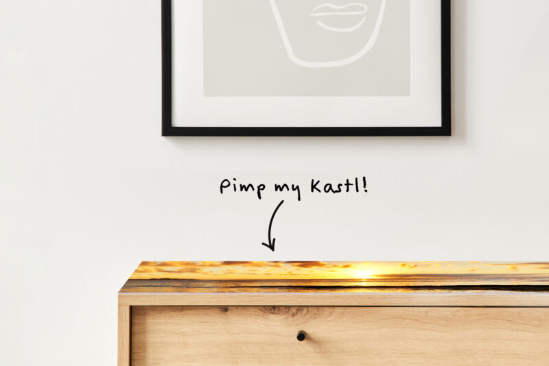 Auflegeglas für Kommoden Meeresstrand