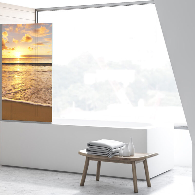 Duschtrennwand für Badewannen Meeresstrand