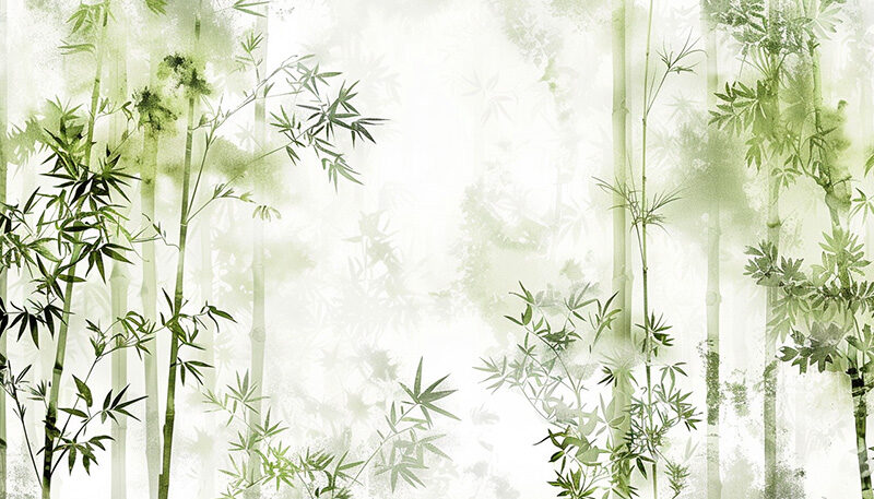 Bettkopfteil Bambuswald