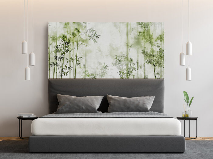 Bettkopfteil Bambuswald
