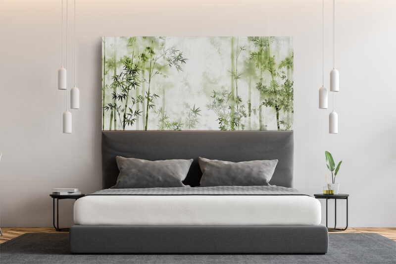 Bettkopfteil Bambuswald