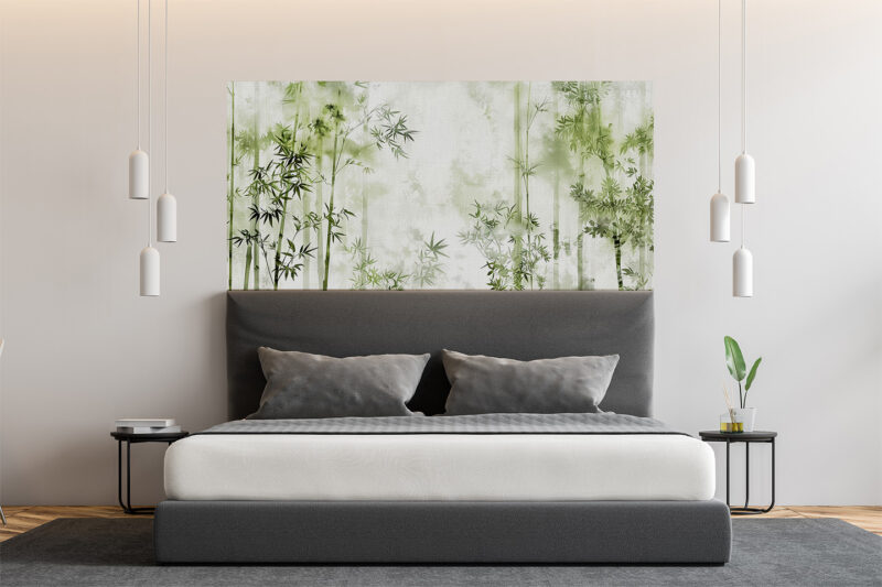 Bettkopfteil Bambuswald