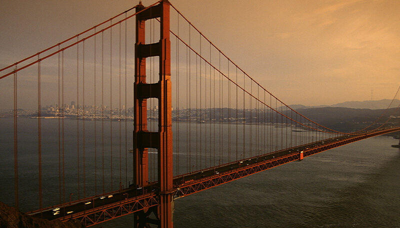 Bettkopfteil Golden Gate Bridge