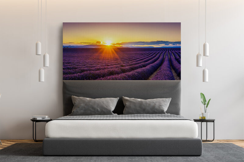 Bettkopfteil Lavendelfeld