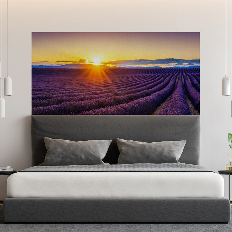 Bettkopfteil Lavendelfeld
