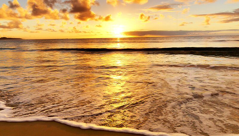 Bettkopfteil Meeresstrand