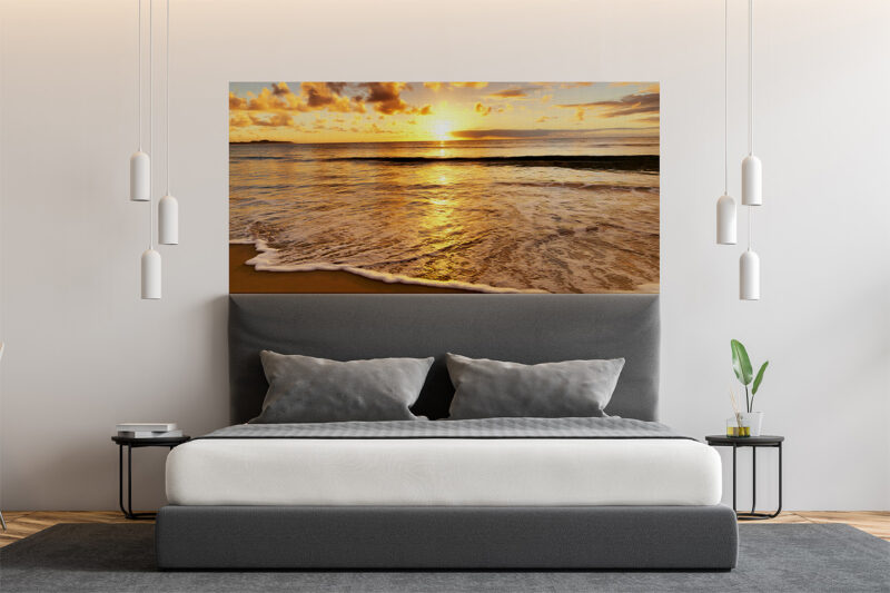 Bettkopfteil Meeresstrand