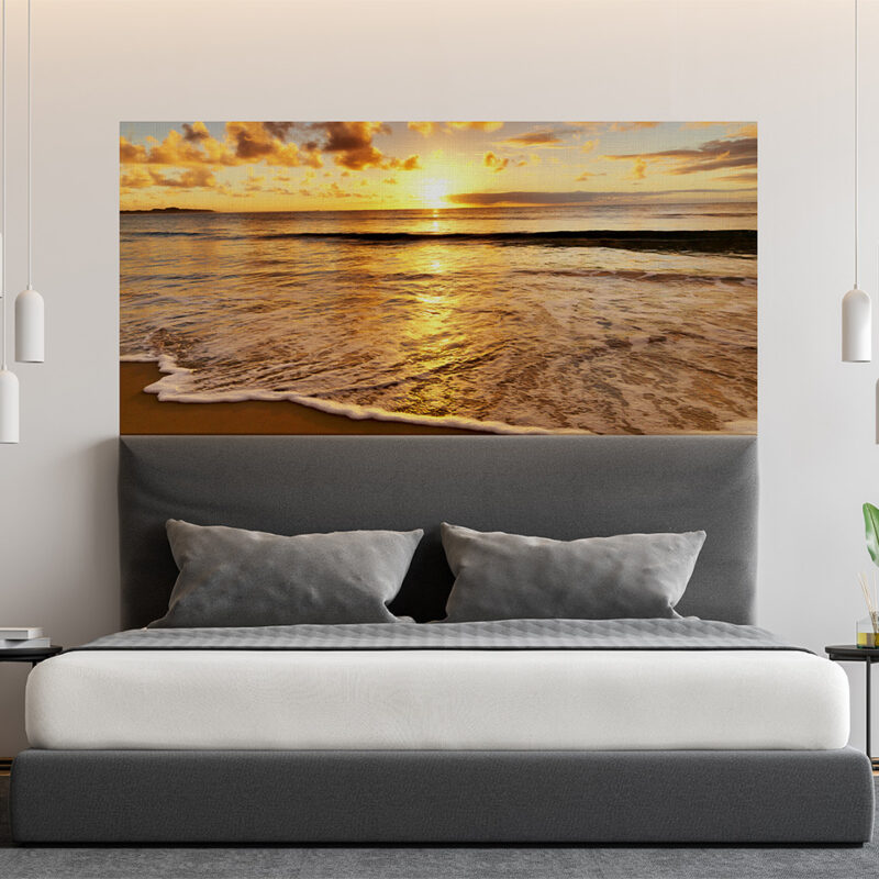 Bettkopfteil Meeresstrand