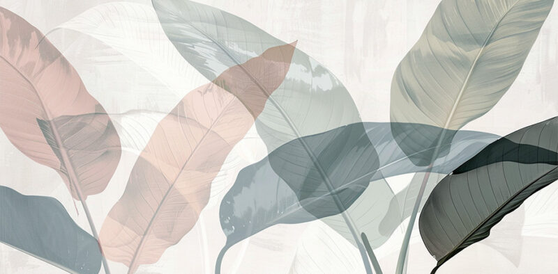 Bettkopfteil Natur in Pastell