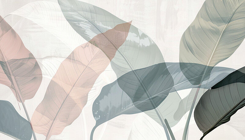 Bettkopfteil Natur in Pastell