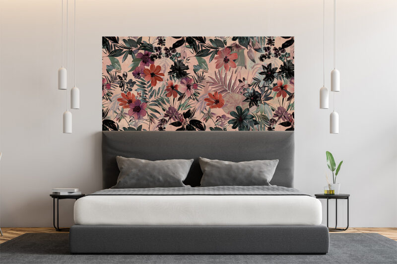 Bettkopfteil Floral Fusion