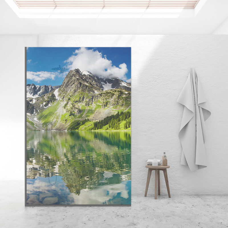 Duschtrennwand für Walk-in Duschen Berge