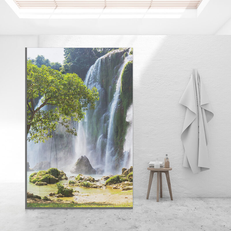 Duschtrennwand für Walk-in Duschen Ewiges Rauschen