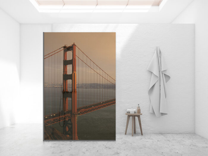 Duschtrennwand für Walk-in Duschen Golden Gate Bridge