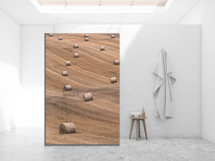 Duschtrennwand für Walk-in Duschen Heuballen