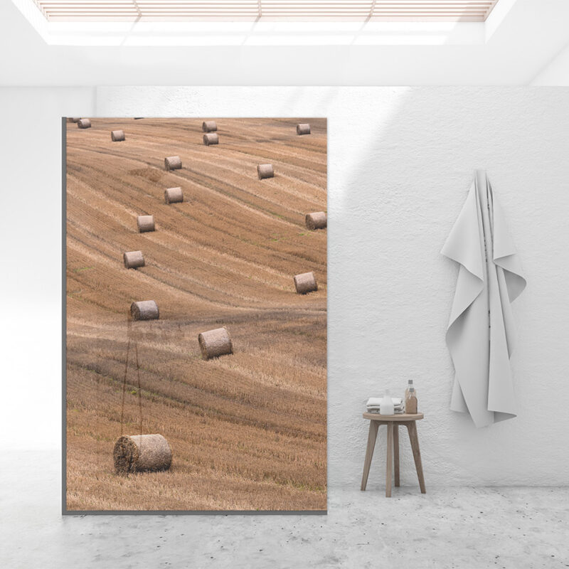 Duschtrennwand für Walk-in Duschen Heuballen