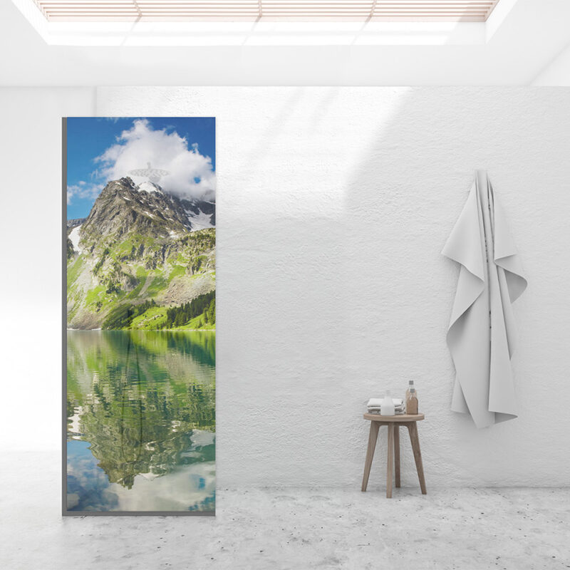 Duschtrennwand für Walk-in Duschen Berge