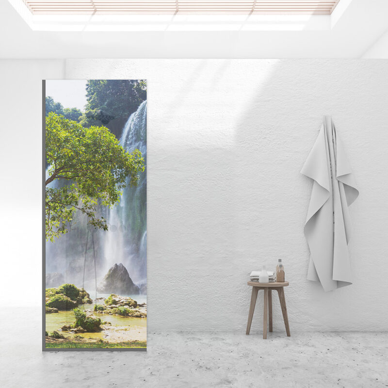 Duschtrennwand für Walk-in Duschen Ewiges Rauschen